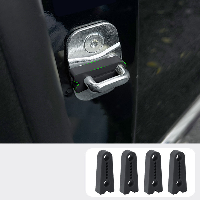 🚗 BUY 3 GET 5! ✨ Silicone Car Door Lock Damper Pads - Noise-Reducing Sealing with Self-Adhesive Design for Soft & Quiet Closing 🔇🧤