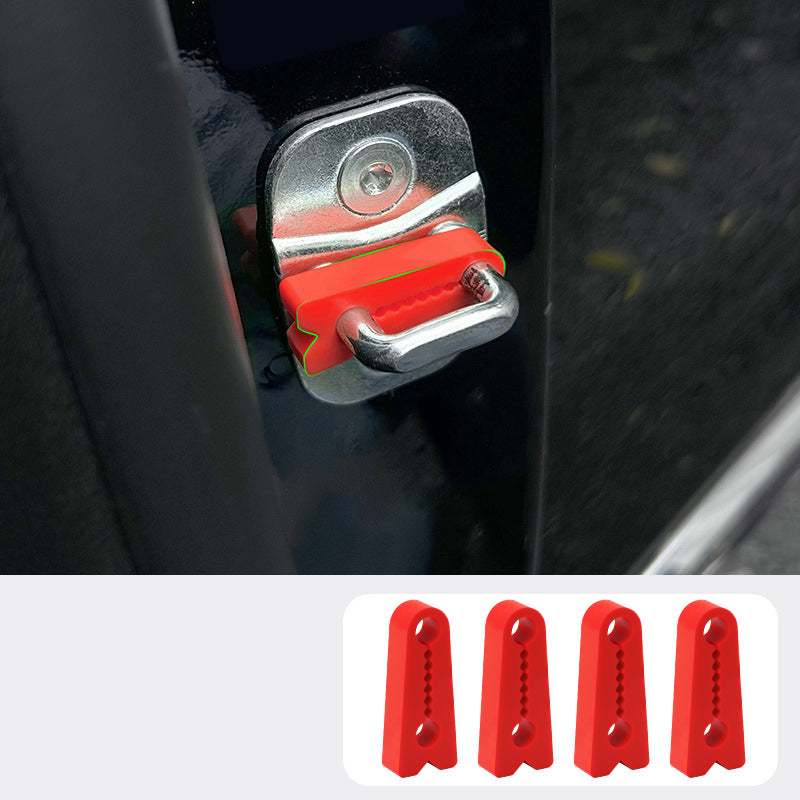 🚗 BUY 3 GET 5! ✨ Silicone Car Door Lock Damper Pads - Noise-Reducing Sealing with Self-Adhesive Design for Soft & Quiet Closing 🔇🧤
