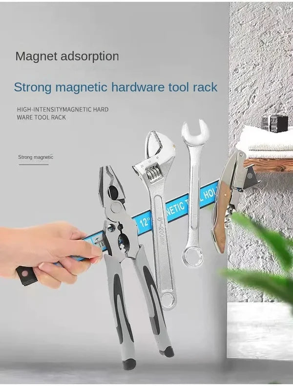 📢📢50% OFF !! ⏰ Powerful Magnetic Tool Holder - 30kg Load Capacity with Quick-Release Design for Workshop & Garage Organization 🛠️🔗