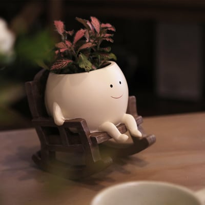 📢📢50% OFF !! ⏰💝Playful Round Planter