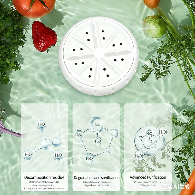 📢📢50% OFF !! ⏰Fruit and Vegetable Washing Machine– Removes Pesticides, BPA-Free & Easy-Clean Design 💧