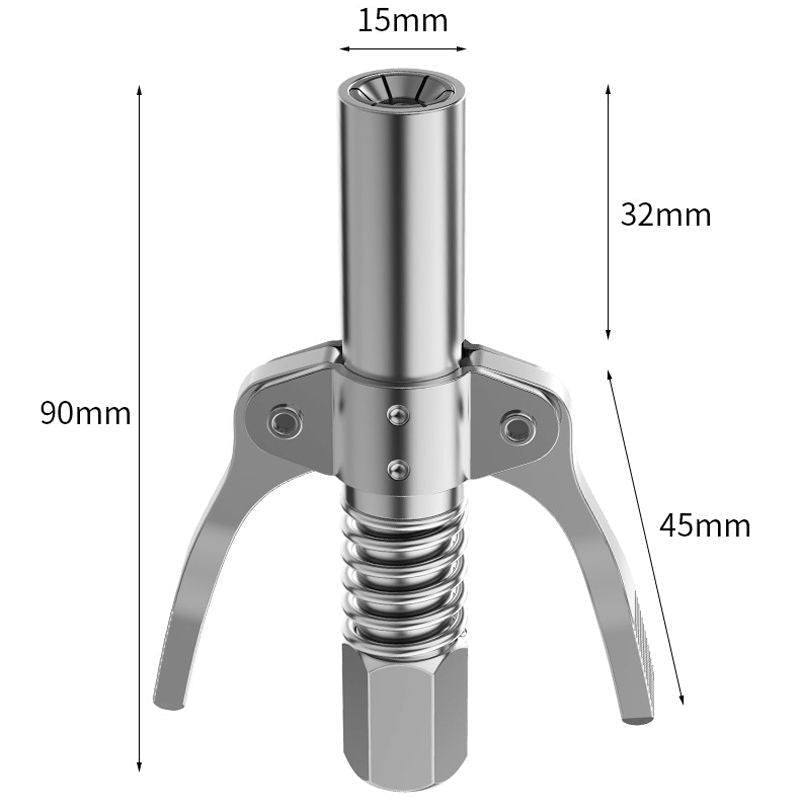 📢📢50% OFF !! ⏰⚙️High Pressure Dual Handle Grease Gun Coupler🛢️⛽