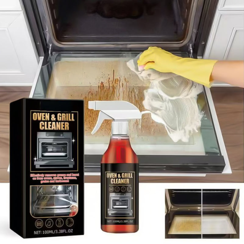 🧼50% OFF & BUY 2 GET 1 FREE!✨Oven & Grill Cleaner Spray –Dissolves Grease in 5 Mins, No Scrubbing & Eliminates Odors