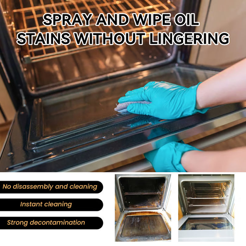 🧼50% OFF & BUY 2 GET 1 FREE!✨Oven & Grill Cleaner Spray –Dissolves Grease in 5 Mins, No Scrubbing & Eliminates Odors