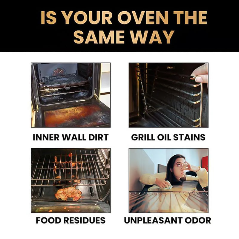 🧼50% OFF & BUY 2 GET 1 FREE!✨Oven & Grill Cleaner Spray –Dissolves Grease in 5 Mins, No Scrubbing & Eliminates Odors
