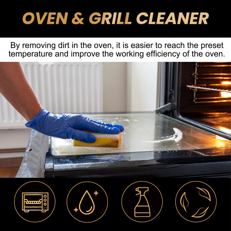 🧼50% OFF & BUY 2 GET 1 FREE!✨Oven & Grill Cleaner Spray –Dissolves Grease in 5 Mins, No Scrubbing & Eliminates Odors