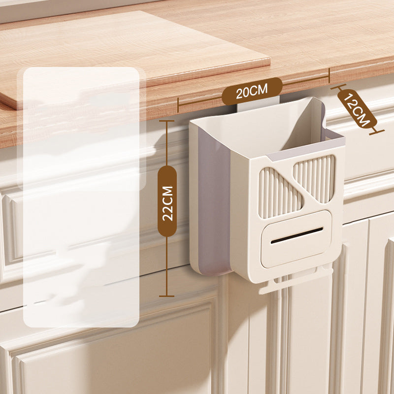 📢📢50% OFF !! ⏰Foldable Hanging Trash Can – Space Saving, Leak Proof & Easy to Clean🧼