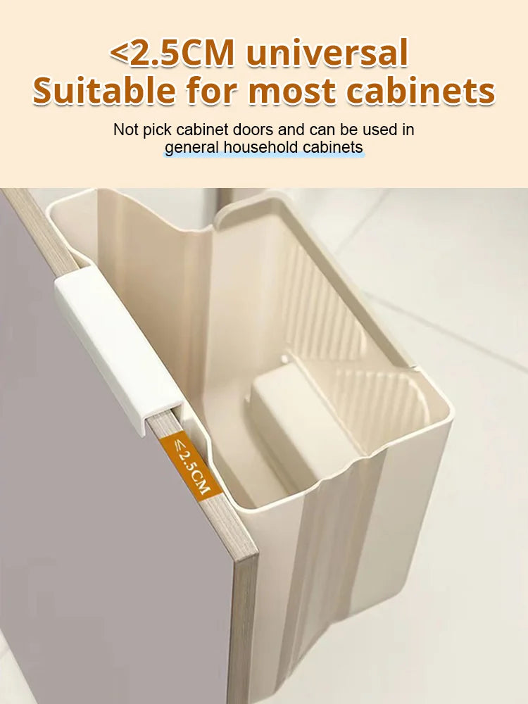 📢📢50% OFF !! ⏰Foldable Hanging Trash Can – Space Saving, Leak Proof & Easy to Clean🧼