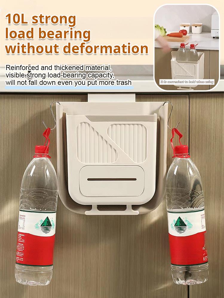 📢📢50% OFF !! ⏰Foldable Hanging Trash Can – Space Saving, Leak Proof & Easy to Clean🧼