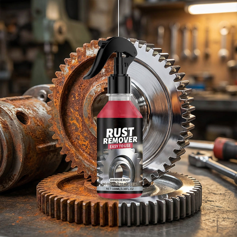 📢📢50% OFF !! ⏰Multi-Purpose Metal Rust Remover Spray – Dissolves rust quickly, prevents re-corrosion & safe for tools, auto parts or outdoor gear 🛠️