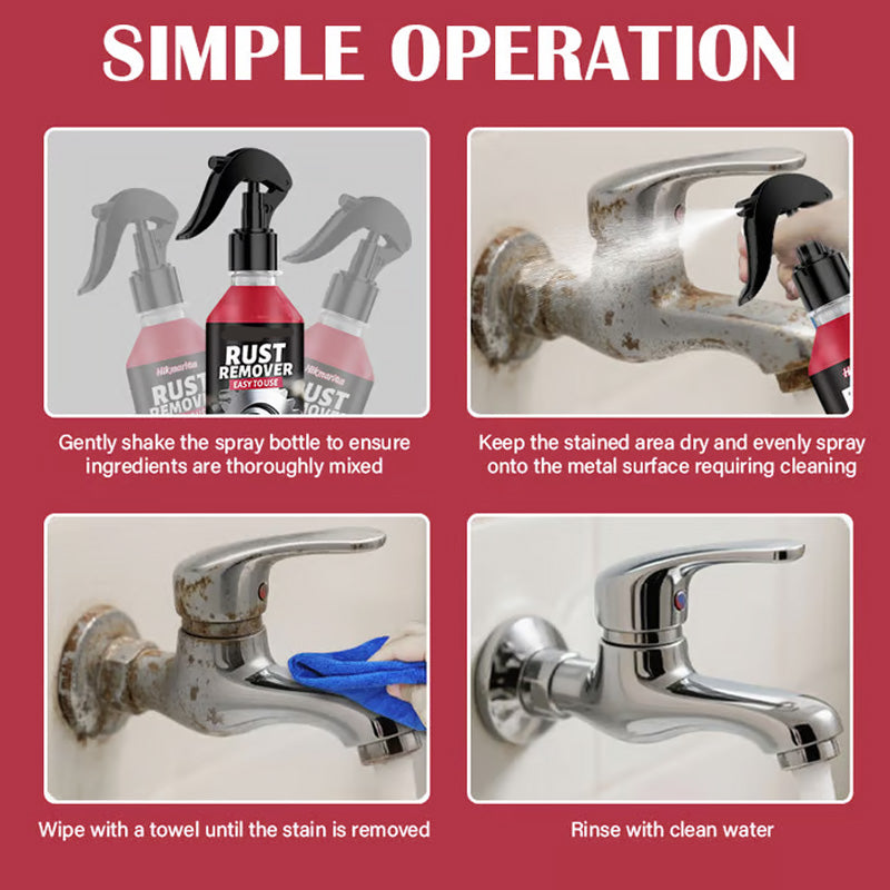 📢📢50% OFF !! ⏰Multi-Purpose Metal Rust Remover Spray – Dissolves rust quickly, prevents re-corrosion & safe for tools, auto parts or outdoor gear 🛠️
