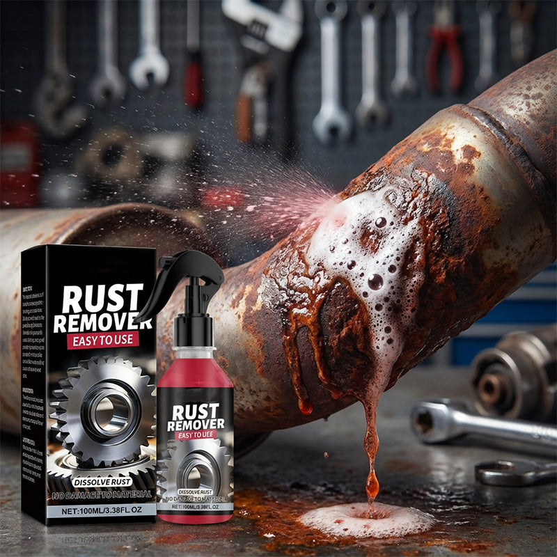 📢📢50% OFF !! ⏰Multi-Purpose Metal Rust Remover Spray – Dissolves rust quickly, prevents re-corrosion & safe for tools, auto parts or outdoor gear 🛠️