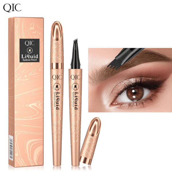 🔥 BUY 1 GET 1 FREE! 🔥 3D Microblading Eyebrow Pencil – 4-Prong Tip, Waterproof & Natural Hair-Like Strokes 🖌️