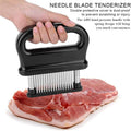 📢📢50% OFF !! ⏰Meat Tenderizer with 48 Stainless Steel Blades – Tenderize in Seconds, Dishwasher-Safe & Safe Storage Cover Included! 🔪
