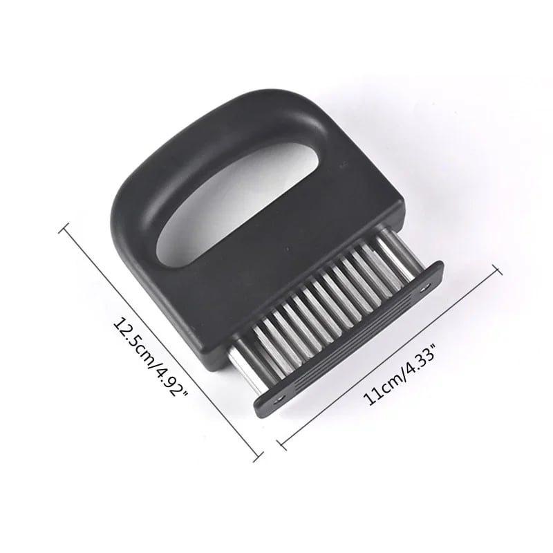 📢📢50% OFF !! ⏰Meat Tenderizer with 48 Stainless Steel Blades – Tenderize in Seconds, Dishwasher-Safe & Safe Storage Cover Included! 🔪