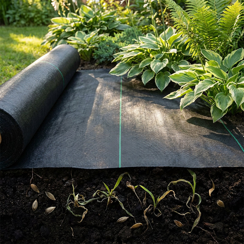 📢📢50% OFF !! ⏰Weed Control Fabric – Blocks sunlight, breathable & durable – Perfect for garden beds & pathways – reduces weeding effort 🌱✨