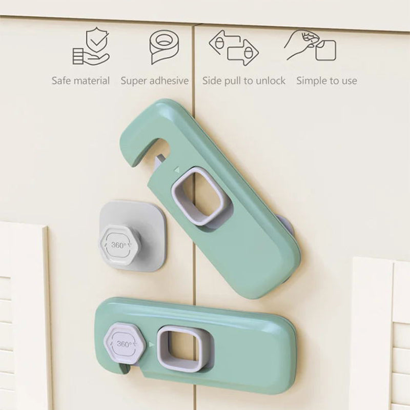 🔥Hot Sale🔥2pcs Multifunctional Child Proof Refrigerator Locks