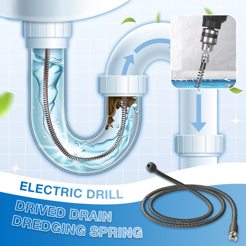 🔥30% OFF🔥Electric Drill- Drived Drain Dredging Spring