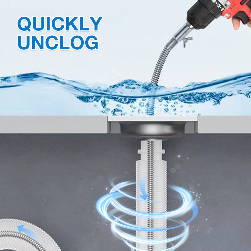 🔥30% OFF🔥Electric Drill- Drived Drain Dredging Spring