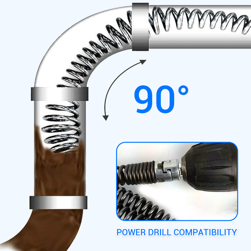 🔥30% OFF🔥Electric Drill- Drived Drain Dredging Spring
