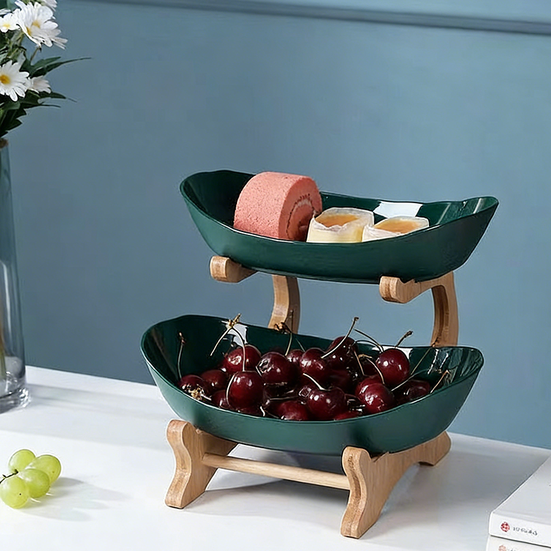 🔥30% OFF🔥3-Tier Fruit Bowl with Wooden Stand