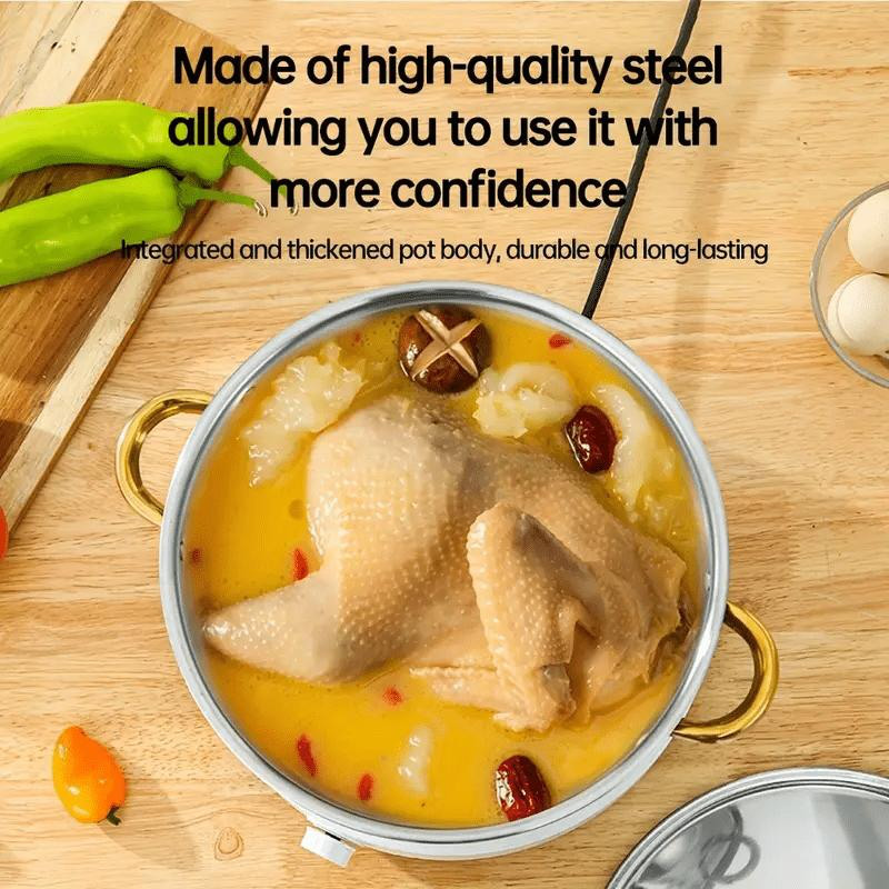 🔥35% OFF🔥5-Piece Stainless Steel Cookware Set with Glass Lids
