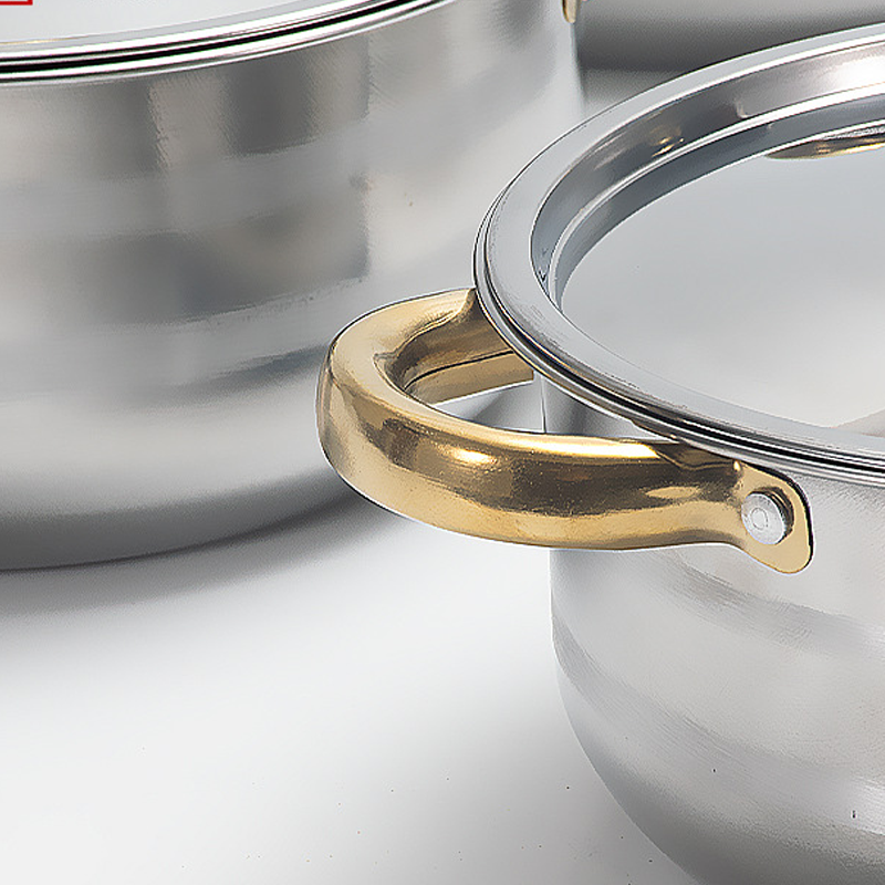 🔥35% OFF🔥5-Piece Stainless Steel Cookware Set with Glass Lids