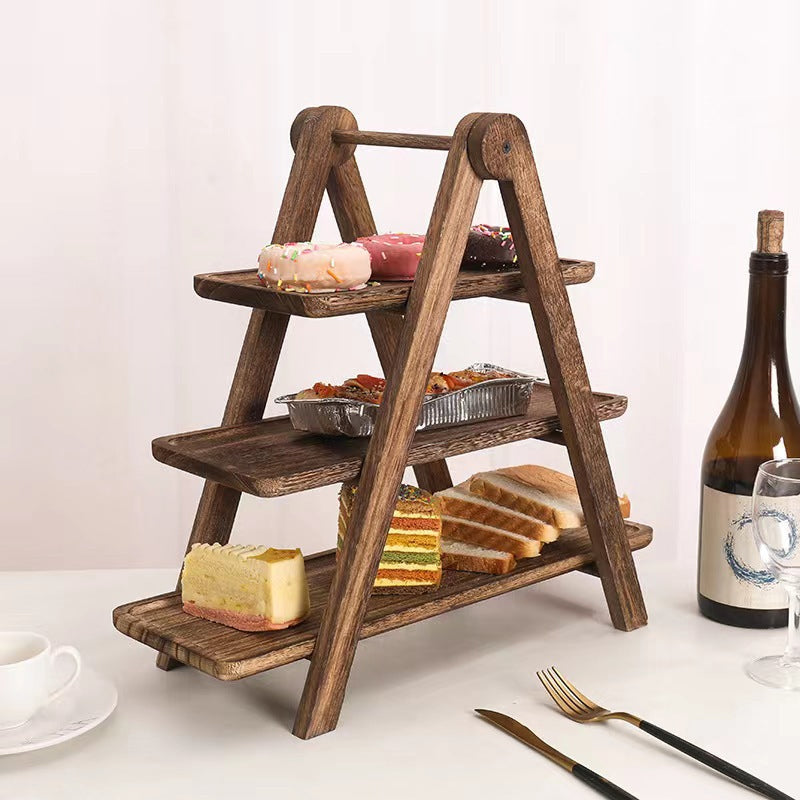 🔥35% OFF🔥3-Tier Wooden Serving Tray