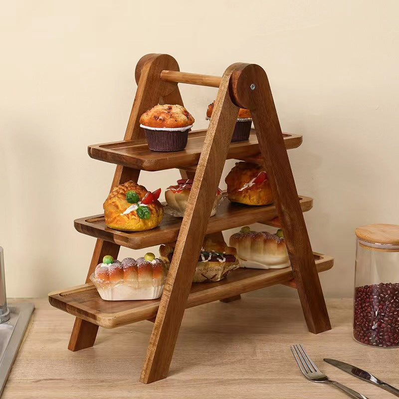 🔥35% OFF🔥3-Tier Wooden Serving Tray