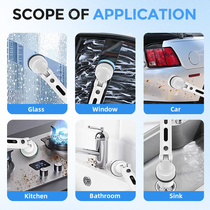 🔥 Hot sale 35% OFF🔥Multifunctional Electric Extendable Cleaning Brush