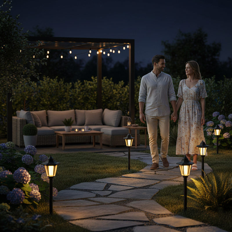 🔥 Hot sale Minimum 30% OFF🔥Vintage Solar-Powered Hexagonal Garden Lights