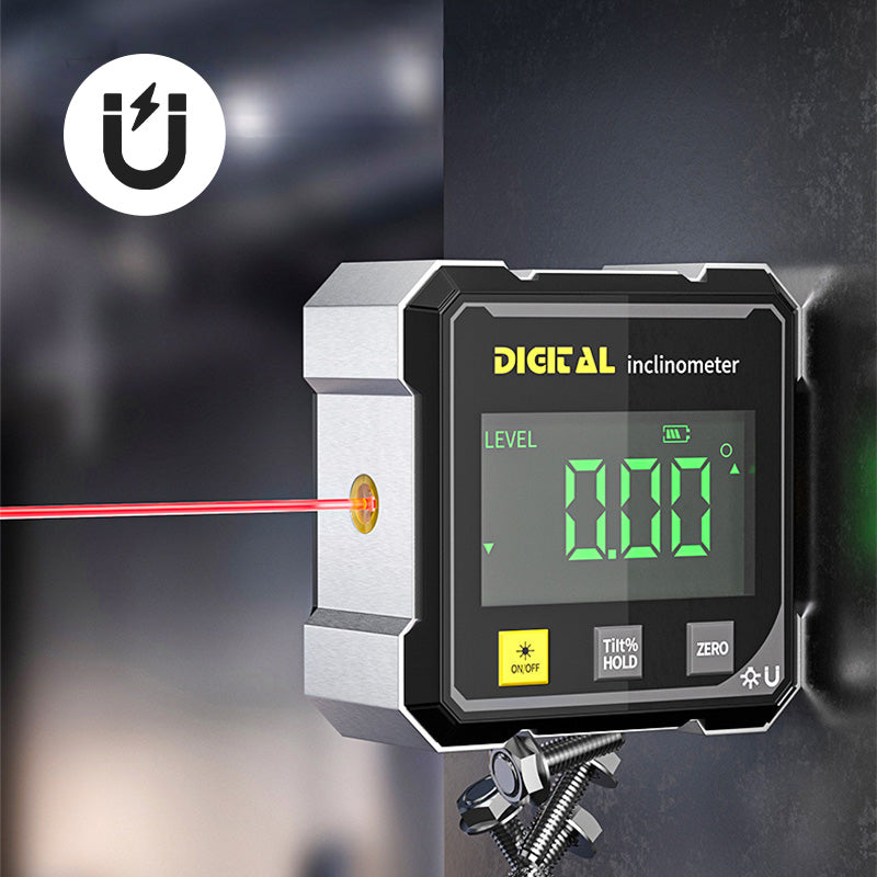 🔥Hot sale 31% OFF🔥4-Side Magnetic Digital Angle Finder with Laser