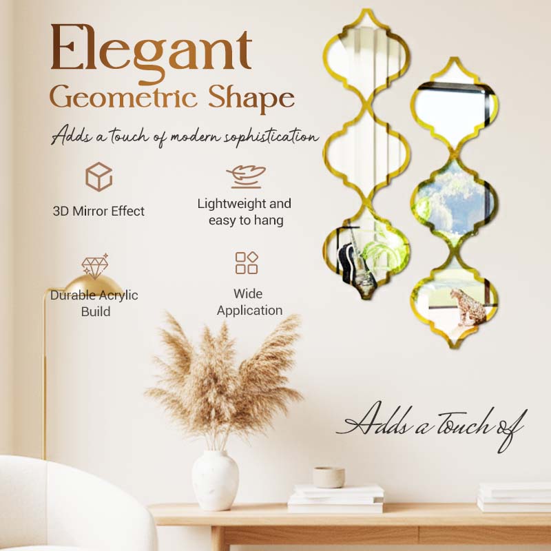 🔥40% OFF for a limited time🔥12PCS 3D Acrylic Mirror Rhombus Wall Stickers