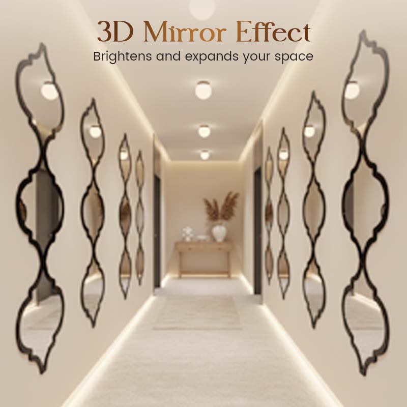 🔥40% OFF for a limited time🔥12PCS 3D Acrylic Mirror Rhombus Wall Stickers
