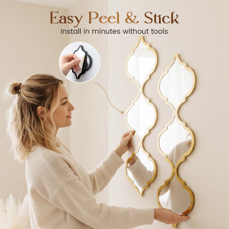 🔥40% OFF for a limited time🔥12PCS 3D Acrylic Mirror Rhombus Wall Stickers