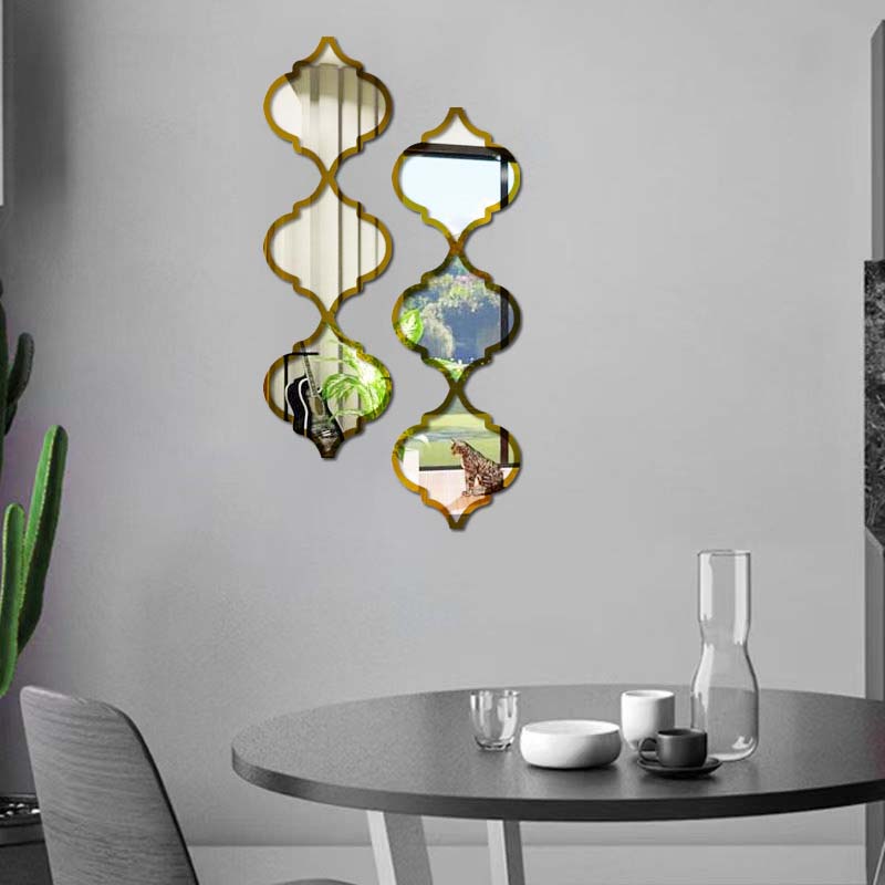 🔥40% OFF for a limited time🔥12PCS 3D Acrylic Mirror Rhombus Wall Stickers