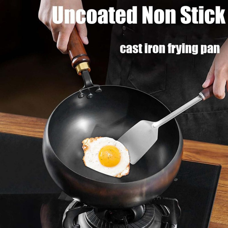 🔥2026 Hot sale 40% OFF🔥Uncoated Thick Iron Pot with Lid