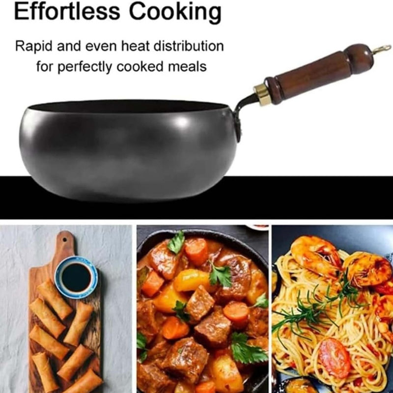 🔥2026 Hot sale 40% OFF🔥Uncoated Thick Iron Pot with Lid