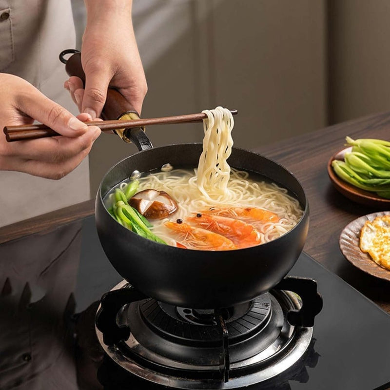 🔥2026 Hot sale 40% OFF🔥Uncoated Thick Iron Pot with Lid