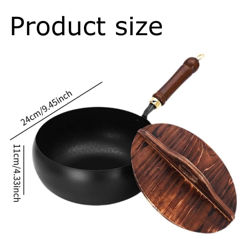 🔥2026 Hot sale 40% OFF🔥Uncoated Thick Iron Pot with Lid