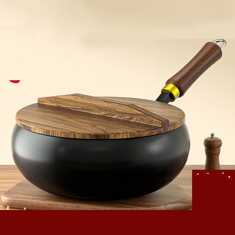 🔥2026 Hot sale 40% OFF🔥Uncoated Thick Iron Pot with Lid