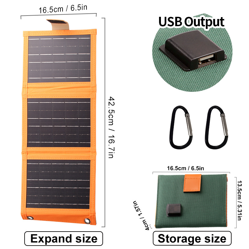 🔥 Hot sale 40% OFF🔥Portable Solar Panel with USB Charging