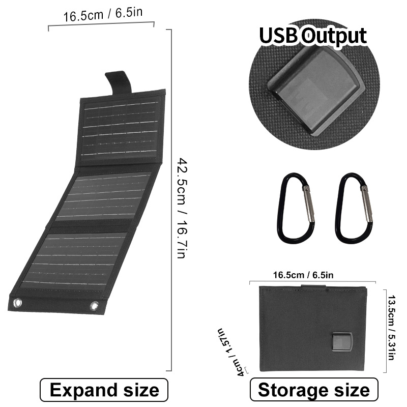🔥 Hot sale 40% OFF🔥Portable Solar Panel with USB Charging