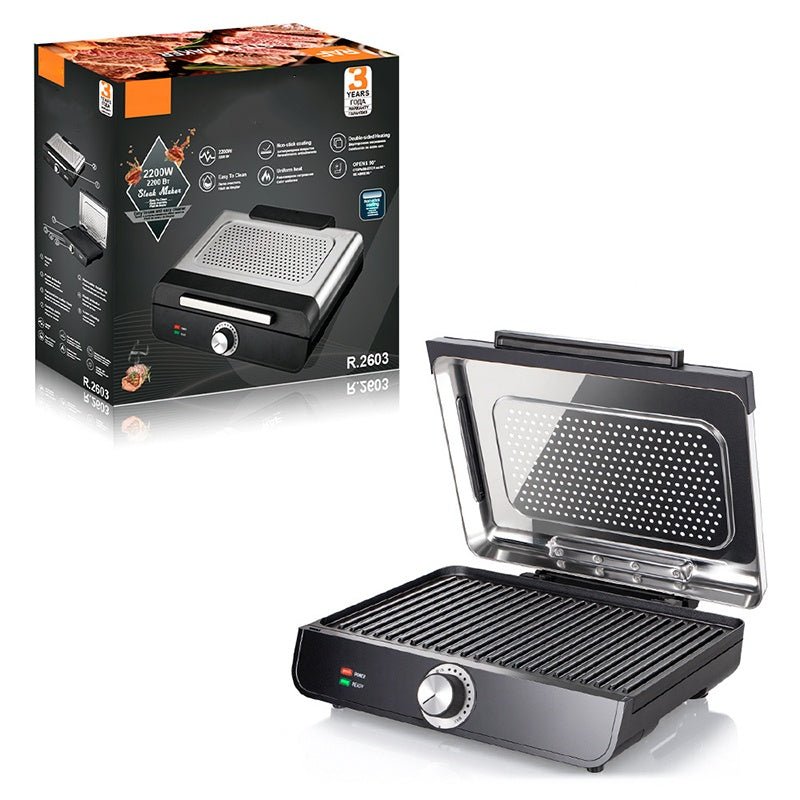 🔥60% OFF for a limited time🔥2200W Smokeless Indoor Grill with Non-Stick Plate