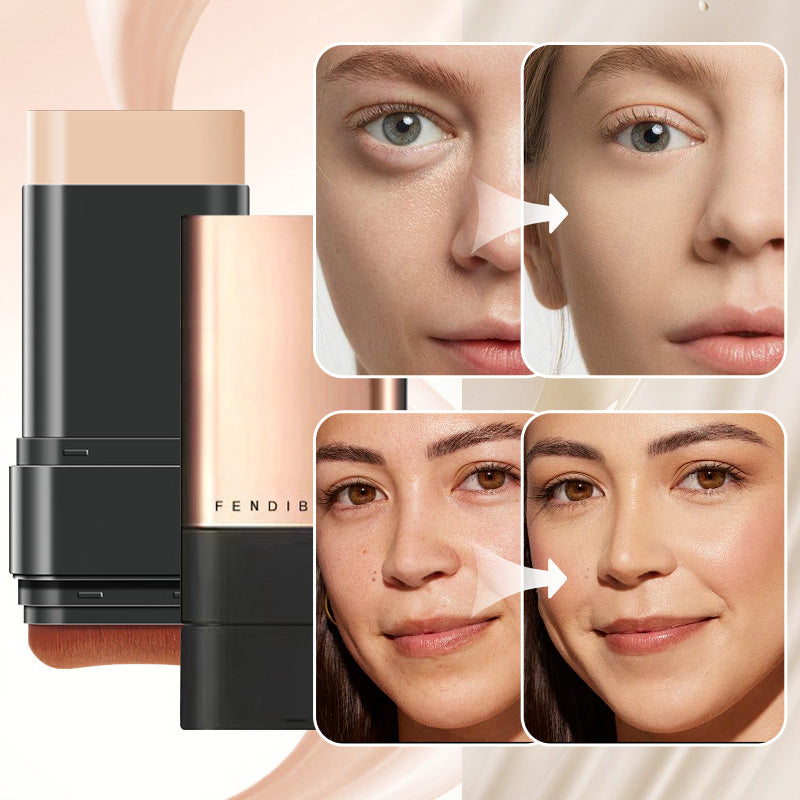 🔥ONLY TODAY!! - BUY 1 GET 1 FREE💥Natural Matte Finish Foundation Stick with Brush