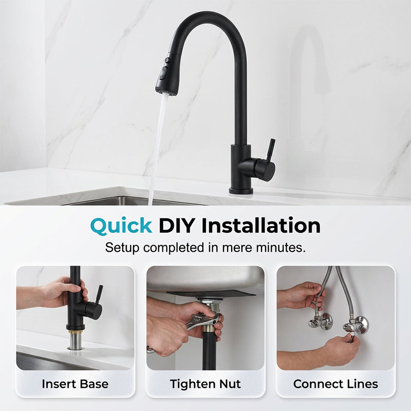 🔥 Hot sale 30% OFF🔥Modern Pull-Down Kitchen Faucet