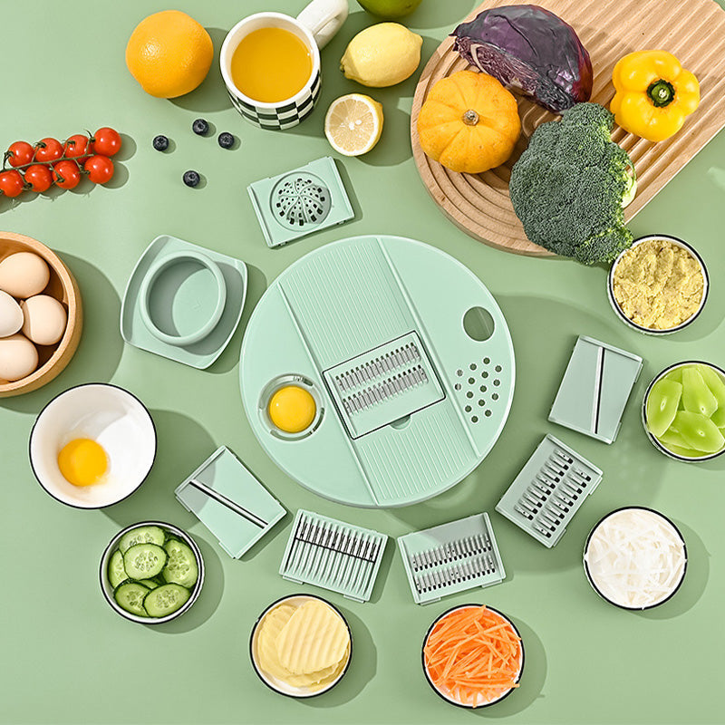 🔥 Hot sale 30% OFF🔥9-in-1 Multifunctional Large Capacity Salad Spinner & Slicer