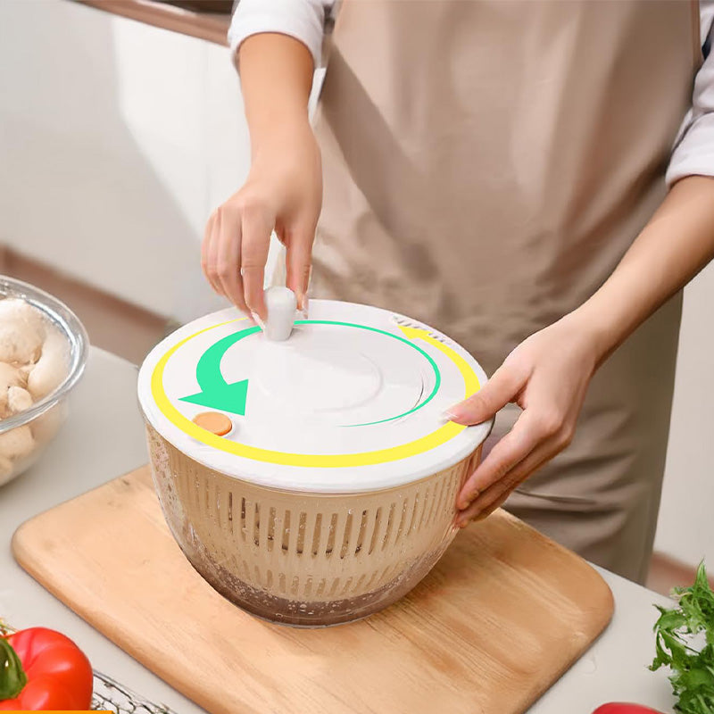 🔥 Hot sale 30% OFF🔥9-in-1 Multifunctional Large Capacity Salad Spinner & Slicer