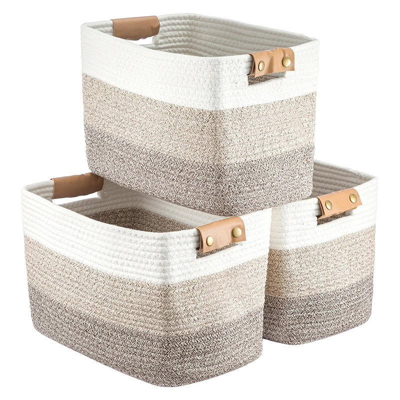 🔥 Hot sale 30% OFF🔥Woven Cotton Rope Storage Basket with Handles