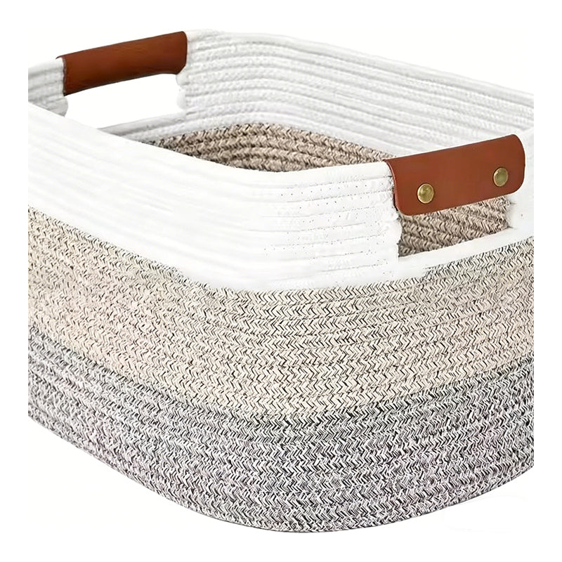 🔥 Hot sale 30% OFF🔥Woven Cotton Rope Storage Basket with Handles